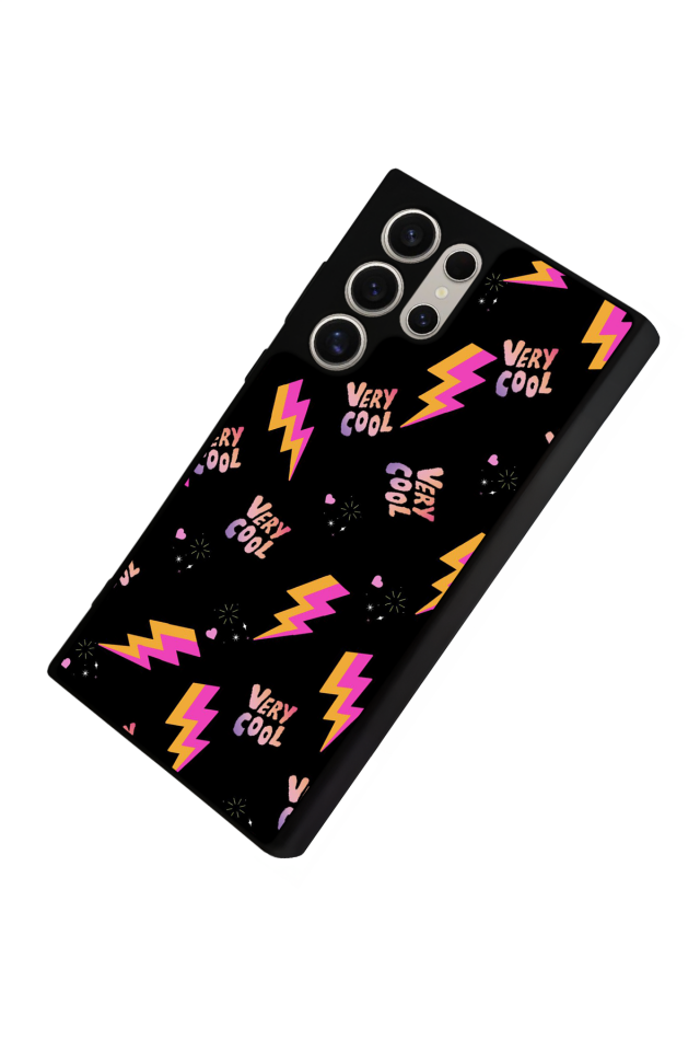 Samsung Galaxy S24 Ultra Uyumlu Simsek Tasarımlı Glossy Premium Kılıf