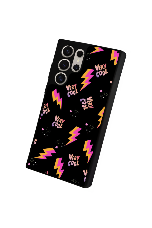 Samsung Galaxy S24 Ultra Uyumlu Simsek Tasarımlı Glossy Premium Kılıf