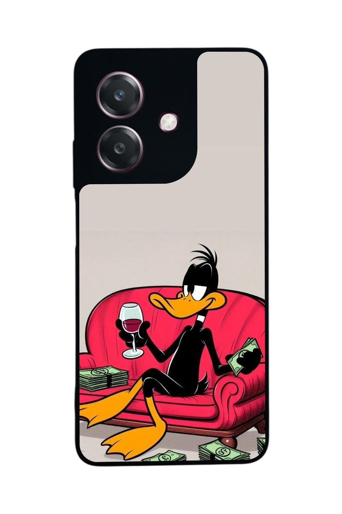 Oppo A3 5G Uyumlu Daffy duck Tasarımlı Glossy Premium Kılıf