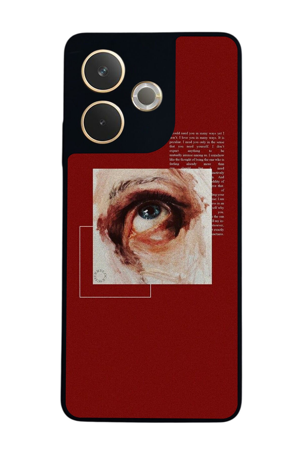 Oppo A5 Pro Uyumlu Kirmizi Tasarımlı Glossy Premium Kılıf