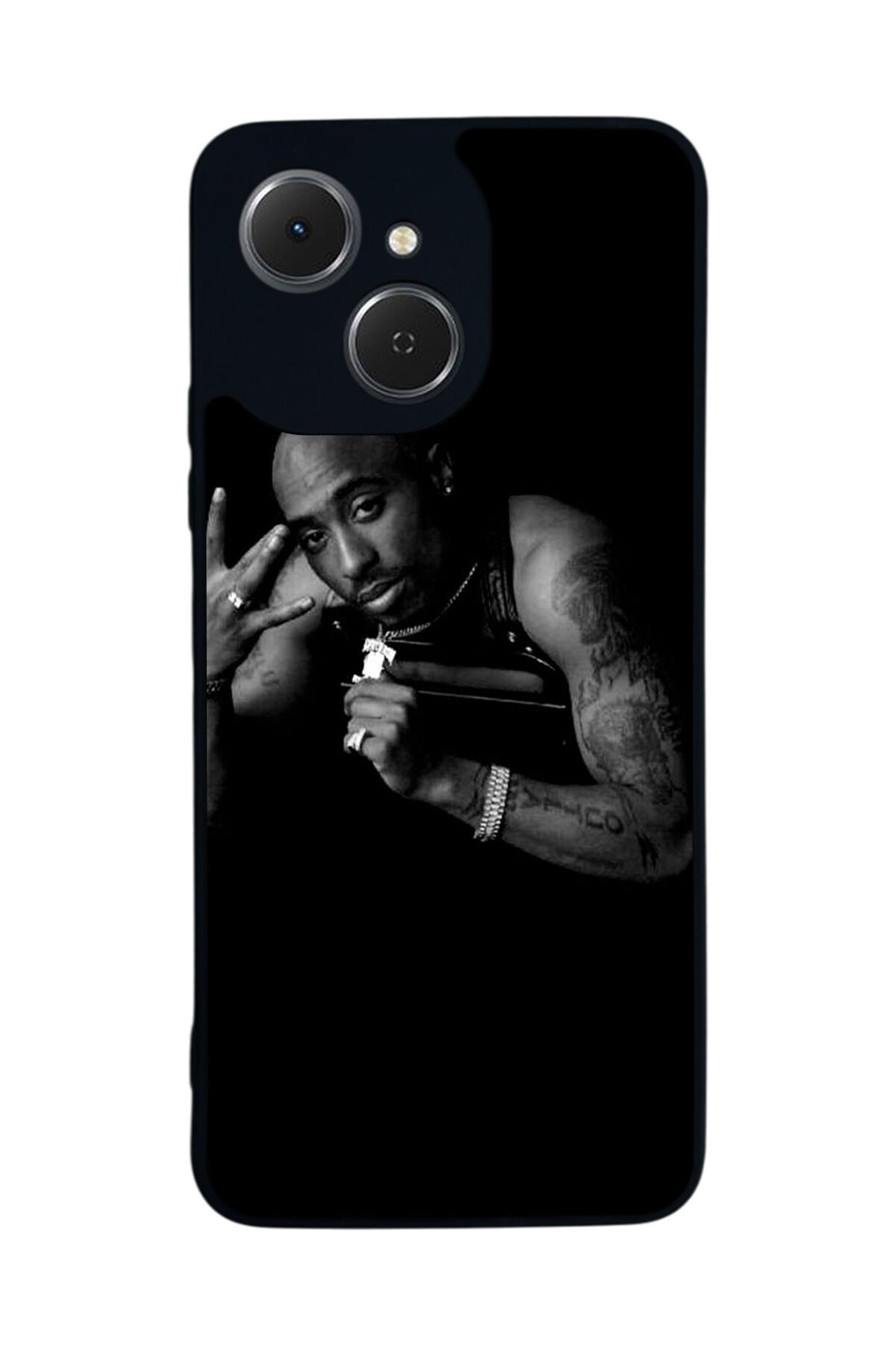 Tecno Spark 40C Uyumlu Tupac Tasarımlı Glossy Premium Kılıf