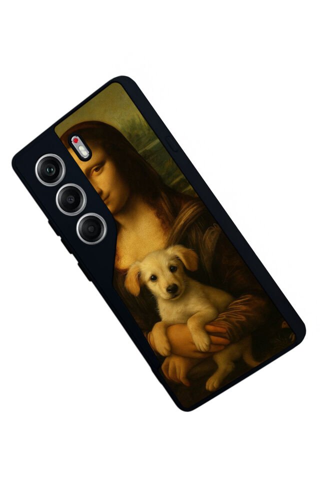 Tecno Camon 40 Uyumlu Monalisa Tasarımlı Glossy Premium Kılıf