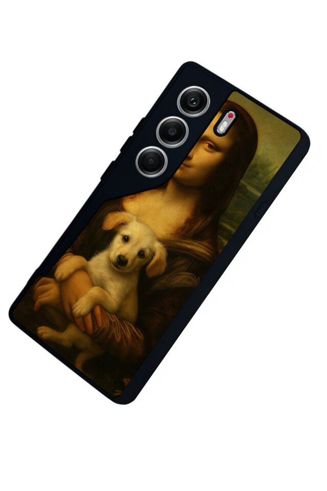 Tecno Camon 40 Uyumlu Monalisa Tasarımlı Glossy Premium Kılıf