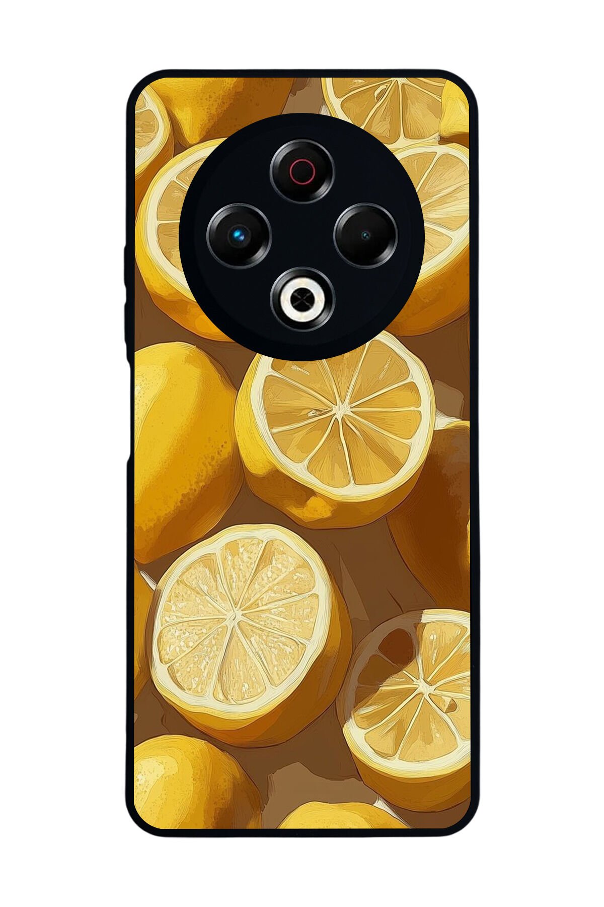 Tecno Spark 30 Uyumlu Limon Tasarımlı Glossy Premium Kılıf