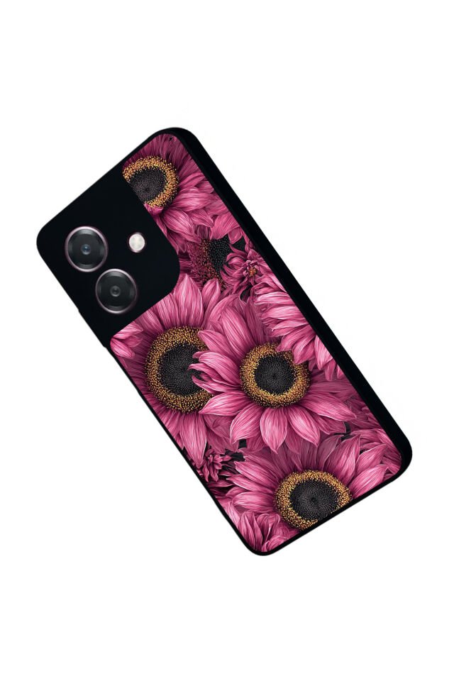 Oppo A3 5G Uyumlu Cicek Tasarımlı Glossy Premium Kılıf