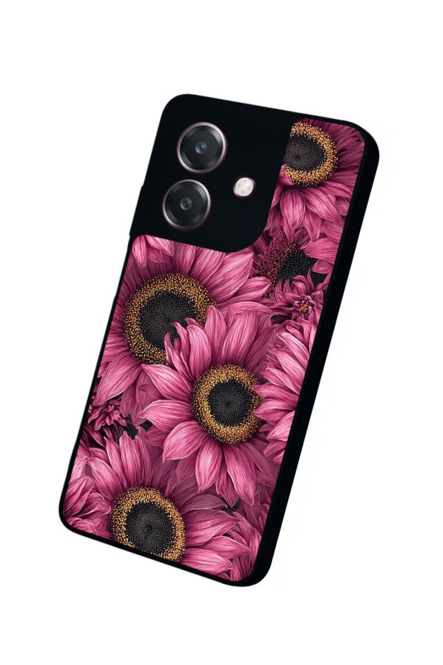 Oppo A3 5G Uyumlu Cicek Tasarımlı Glossy Premium Kılıf