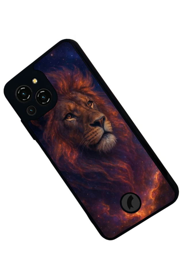 Reeder S23 Pro Max Uyumlu Aslan Tasarımlı Glossy Premium Kılıf