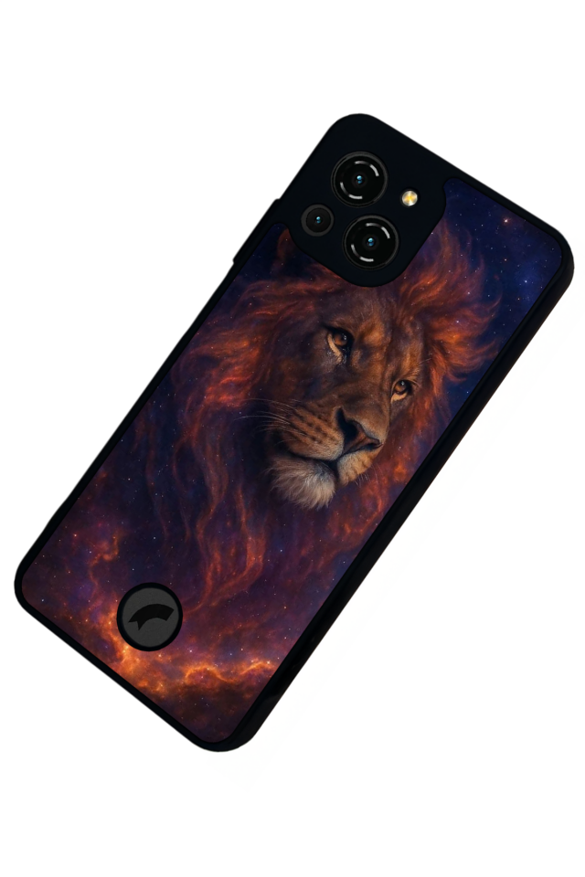 Reeder S23 Pro Max Uyumlu Aslan Tasarımlı Glossy Premium Kılıf