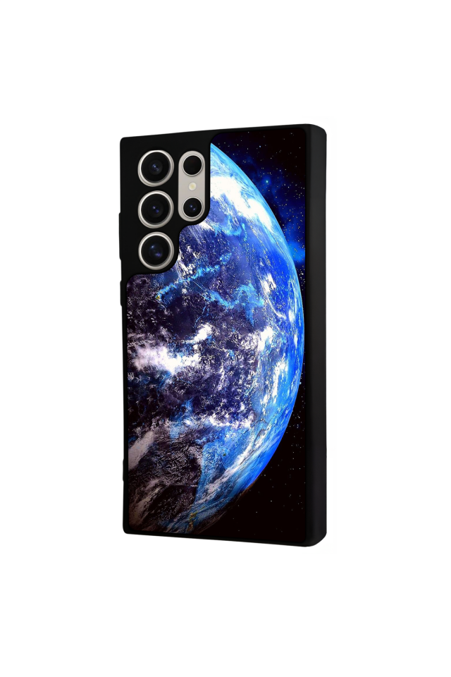 Samsung Galaxy S22 Ultra Uyumlu Ay Tasarımlı Glossy Premium Kılıf