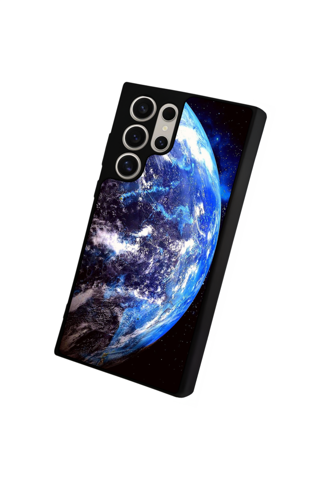 Samsung Galaxy S22 Ultra Uyumlu Ay Tasarımlı Glossy Premium Kılıf