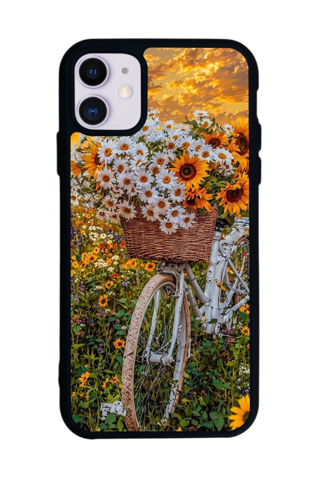 iPhone 11 Uyumlu Cicek Tasarımlı Glossy Premium Kılıf