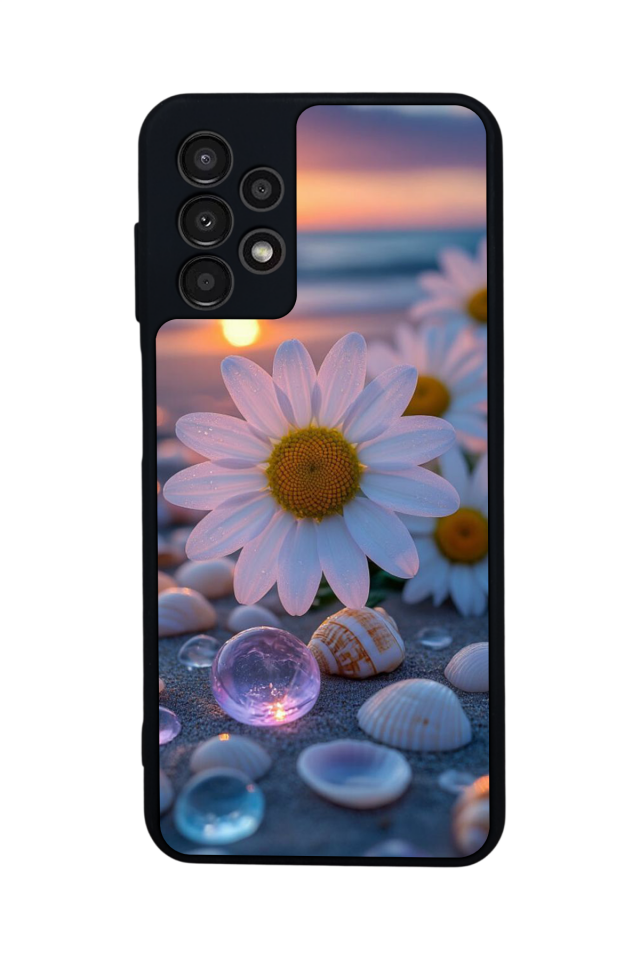 Samsung Galaxy A13 Uyumlu Cicek Tasarımlı Glossy Premium Kılıf