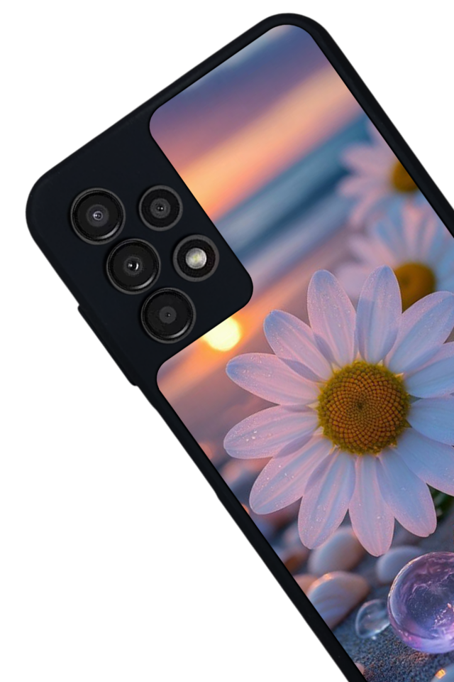 Samsung Galaxy A13 Uyumlu Cicek Tasarımlı Glossy Premium Kılıf