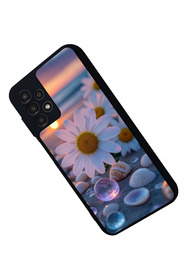 Samsung Galaxy A13 Uyumlu Cicek Tasarımlı Glossy Premium Kılıf