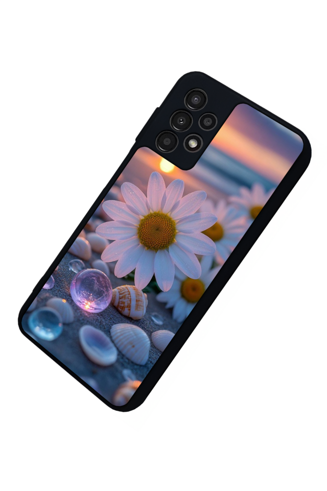 Samsung Galaxy A13 Uyumlu Cicek Tasarımlı Glossy Premium Kılıf