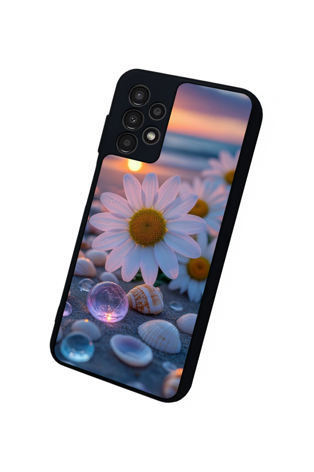 Samsung Galaxy A13 Uyumlu Cicek Tasarımlı Glossy Premium Kılıf