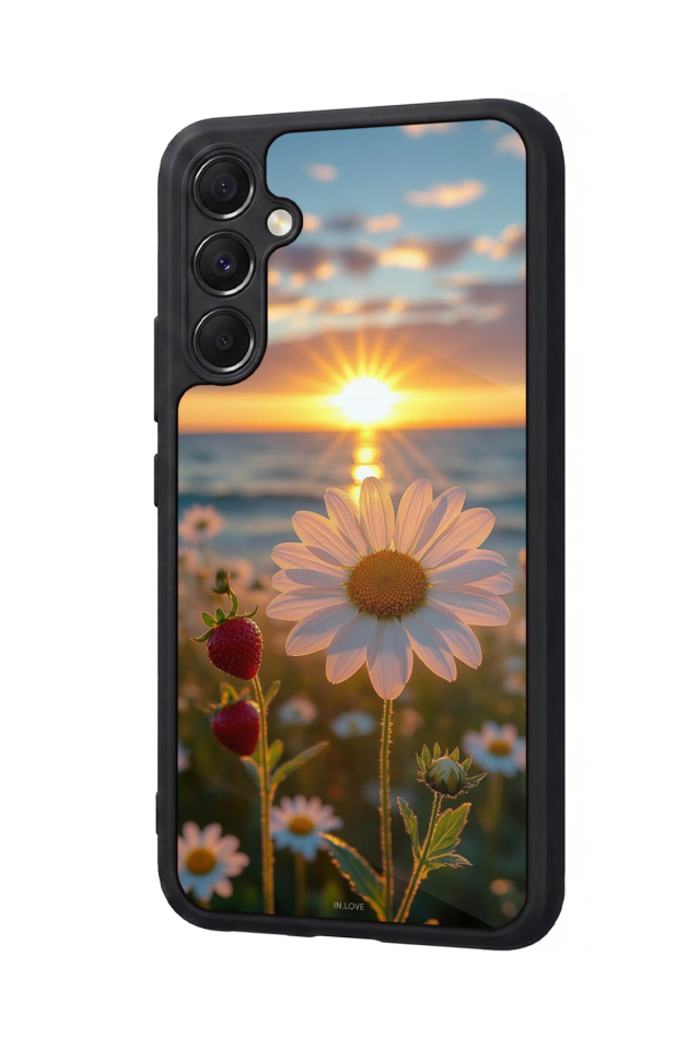 Samsung Galaxy M34 Uyumlu Cicek Tasarımlı Glossy Premium Kılıf