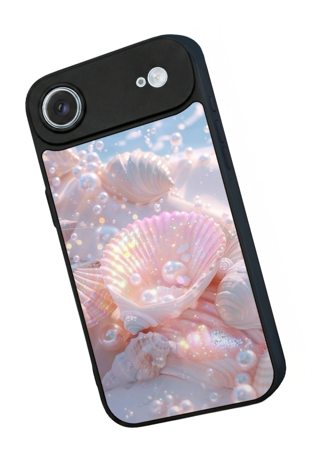 iPhone 17 Air Uyumlu  İnci Tasarımlı Glossy Premium Kılıf