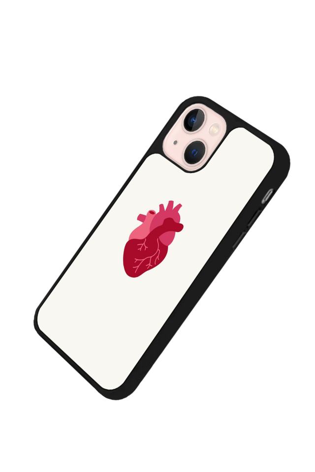 iPhone 15 Plus Uyumlu Kalp Love Tasarımlı Glossy Premium Kılıf