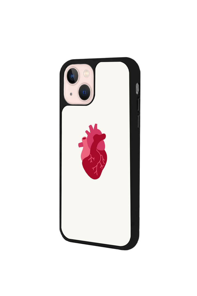 iPhone 15 Plus Uyumlu Kalp Love Tasarımlı Glossy Premium Kılıf