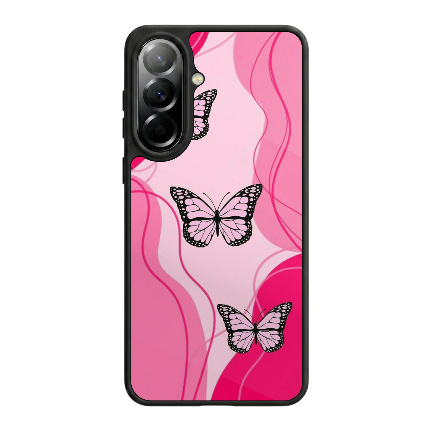 Samsung Galaxy A57 Uyumlu Kelebek Tasarımlı Glossy Premium Kılıf