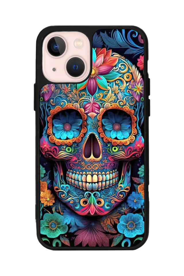 iPhone 14 Plus Uyumlu KuruKafa Tasarımlı Glossy Premium Kılıf
