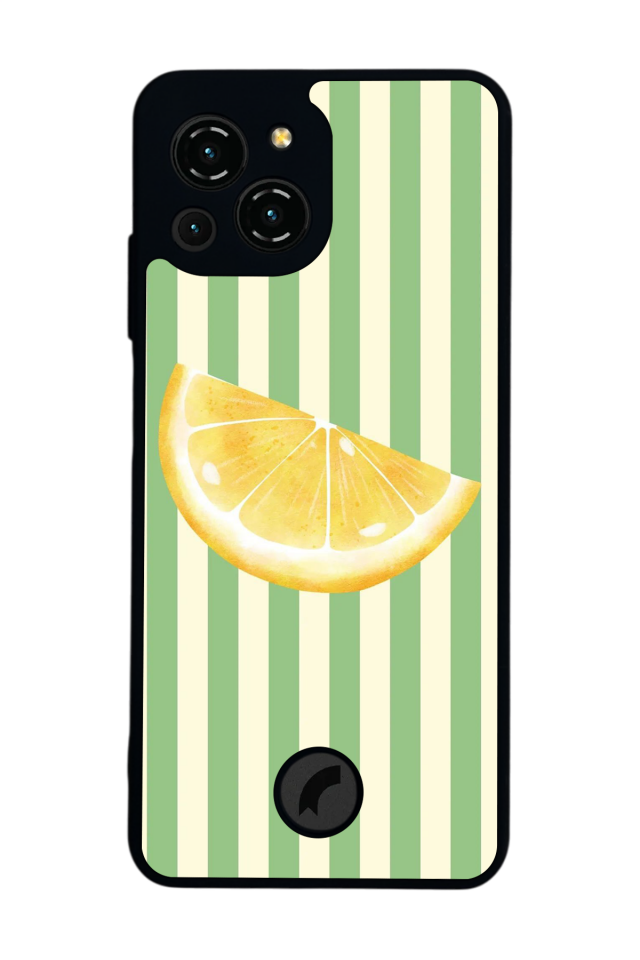 Reeder S23 Pro Max Uyumlu Limon Tasarımlı Glossy Premium Kılıf