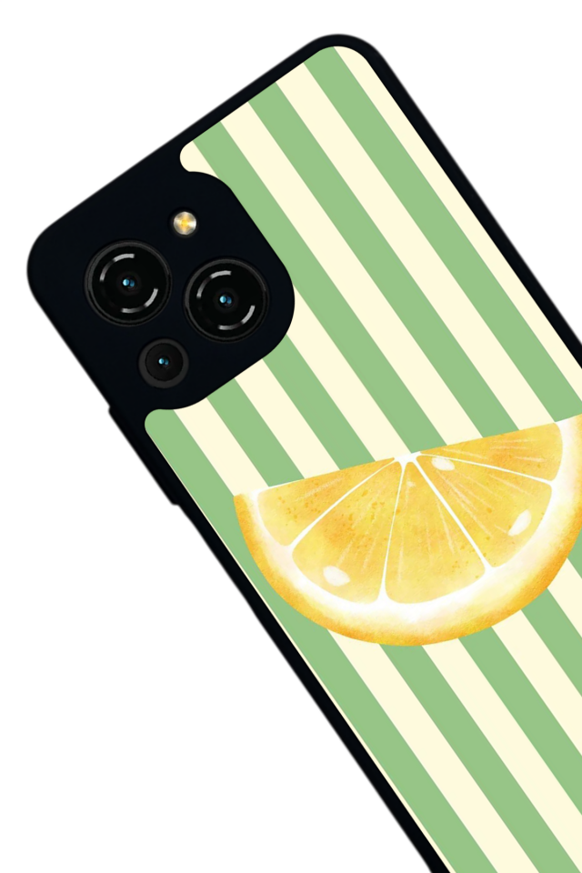 Reeder S23 Pro Max Uyumlu Limon Tasarımlı Glossy Premium Kılıf