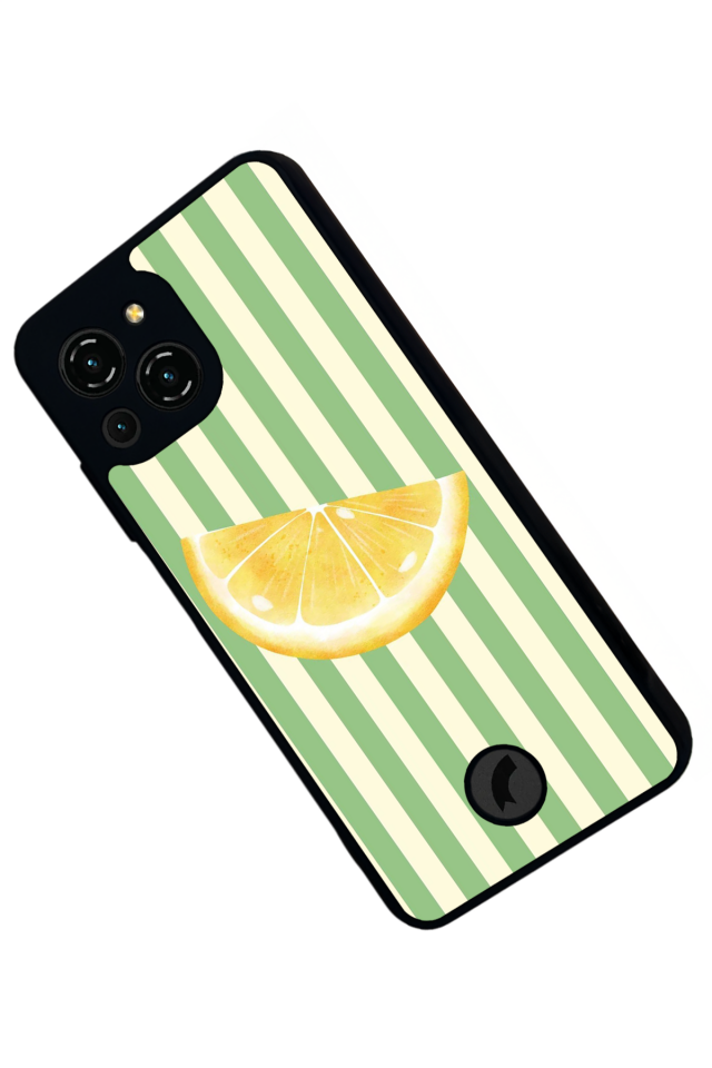 Reeder S23 Pro Max Uyumlu Limon Tasarımlı Glossy Premium Kılıf