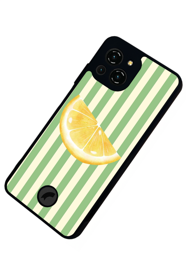 Reeder S23 Pro Max Uyumlu Limon Tasarımlı Glossy Premium Kılıf