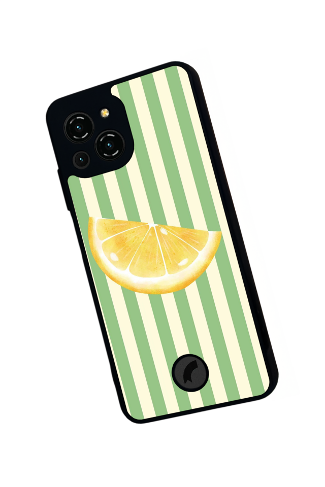 Reeder S23 Pro Max Uyumlu Limon Tasarımlı Glossy Premium Kılıf