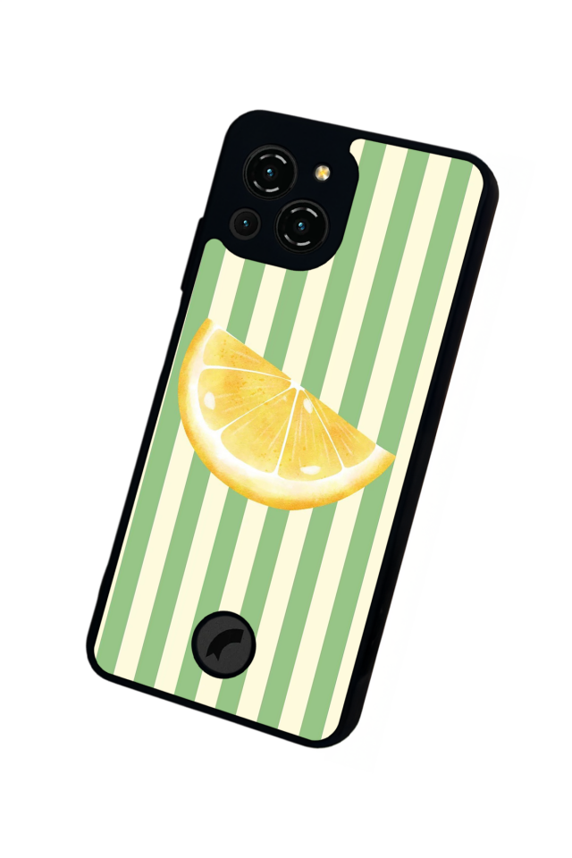 Reeder S23 Pro Max Uyumlu Limon Tasarımlı Glossy Premium Kılıf