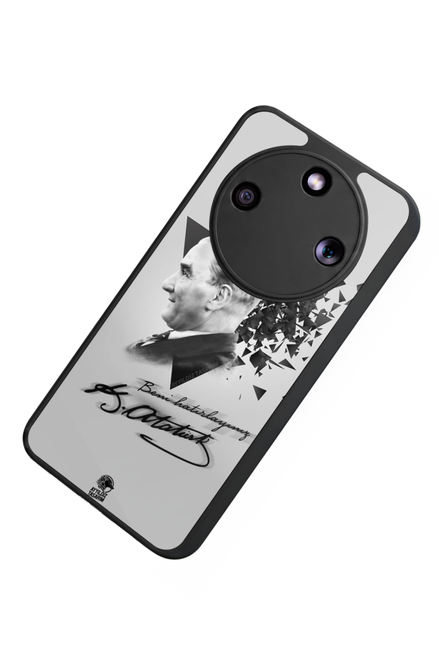 Honor Magic 8 Lite Uyumlu Mustafa Kemal Ataturk Tasarımlı Glossy Premium Kılıf