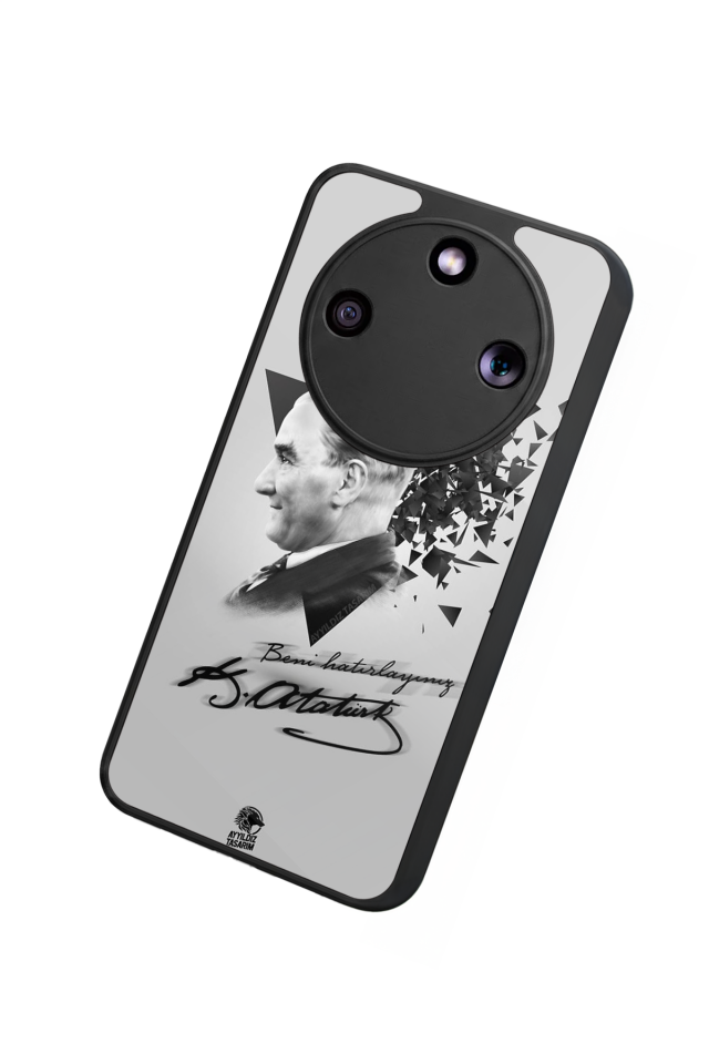 Honor Magic 8 Lite Uyumlu Mustafa Kemal Ataturk Tasarımlı Glossy Premium Kılıf