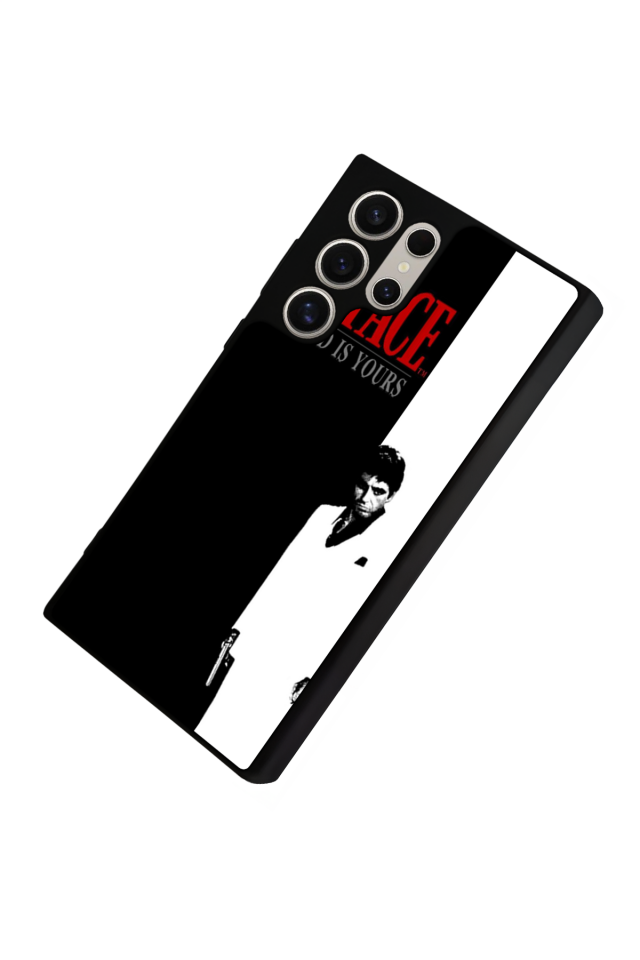 Samsung Galaxy S24 Ultra Uyumlu Scarface Tasarımlı Glossy Premium Kılıf