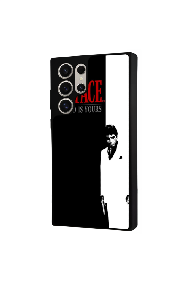 Samsung Galaxy S24 Ultra Uyumlu Scarface Tasarımlı Glossy Premium Kılıf