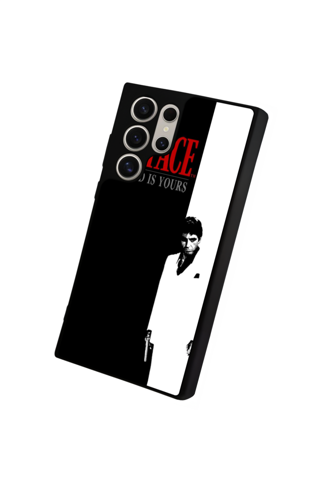 Samsung Galaxy S24 Ultra Uyumlu Scarface Tasarımlı Glossy Premium Kılıf