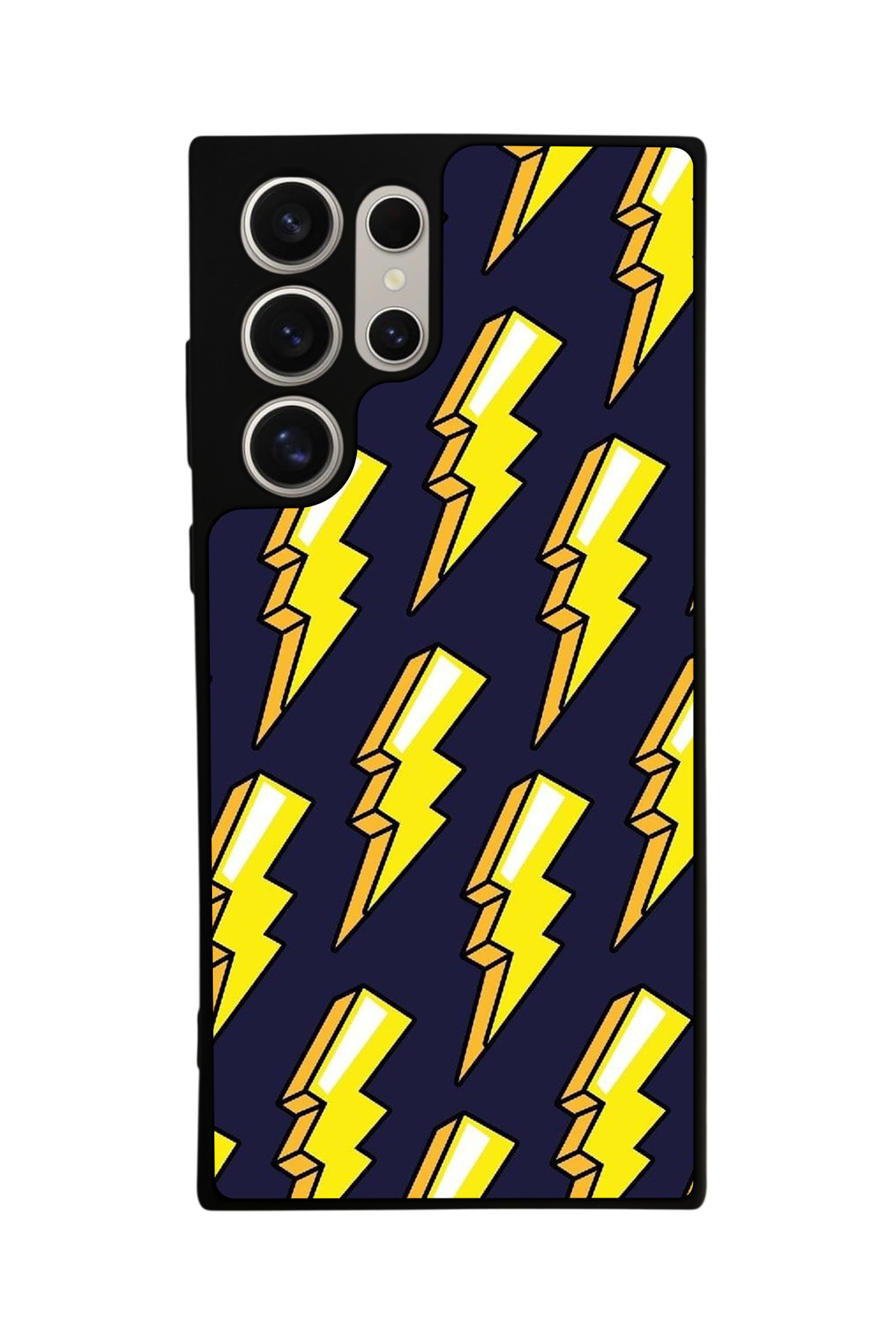 Samsung Galaxy S24 Ultra Uyumlu Simsek Tasarımlı Glossy Premium Kılıf