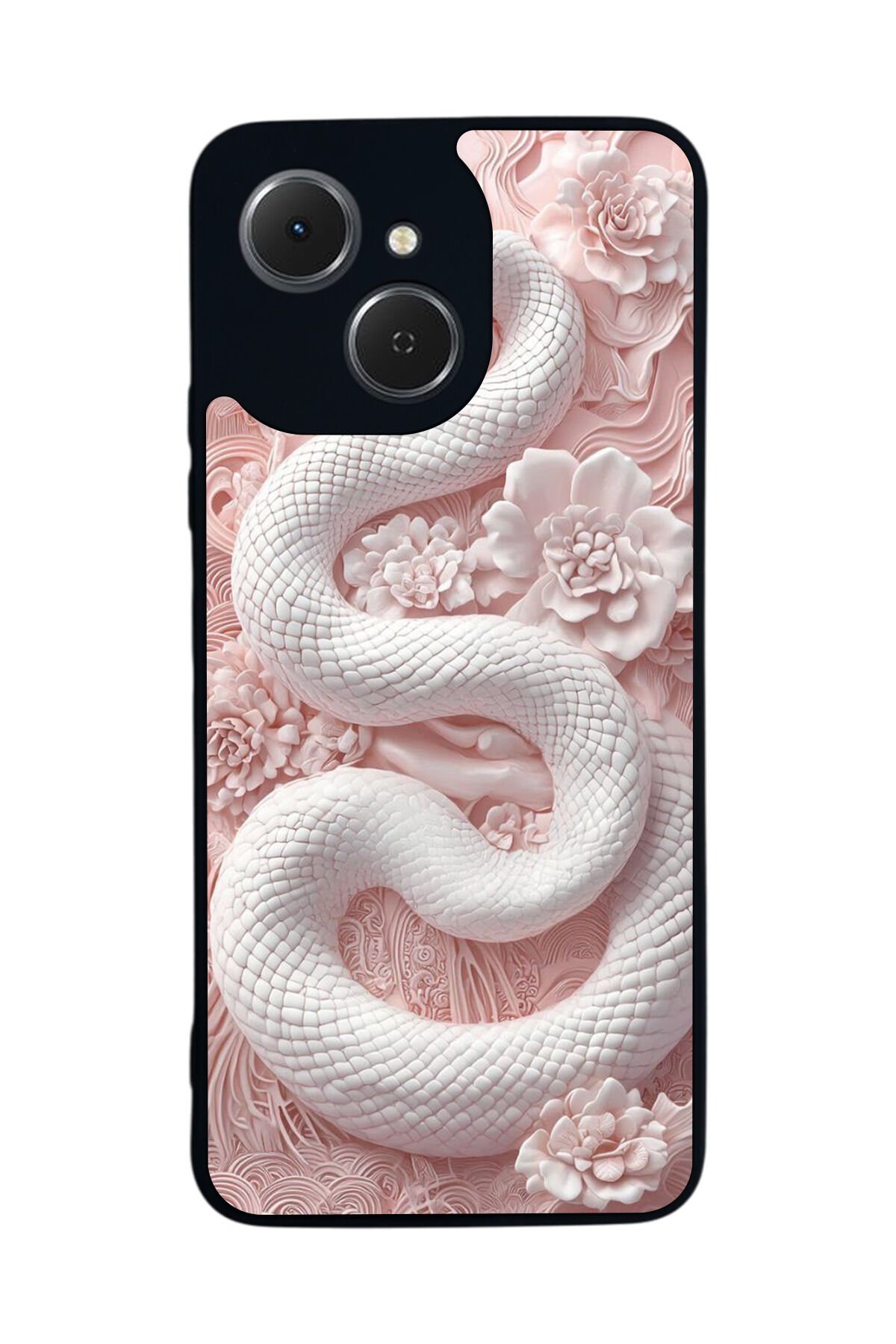 Tecno Spark 40C Uyumlu Yılan Tasarımlı Glossy Premium Kılıf