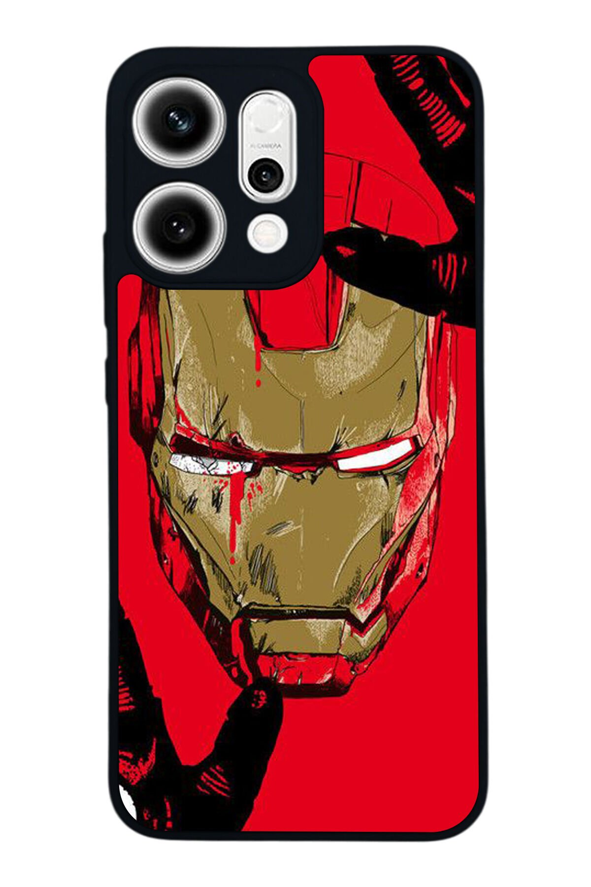 Oppo Reno 14 Uyumlu Iron Man ( Demir Adam ) Tasarımlı Glossy Premium Kılıf