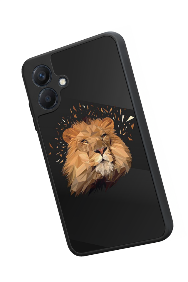 Samsung Galaxy A07 Uyumlu Aslan Tasarımlı Glossy Premium Kılıf