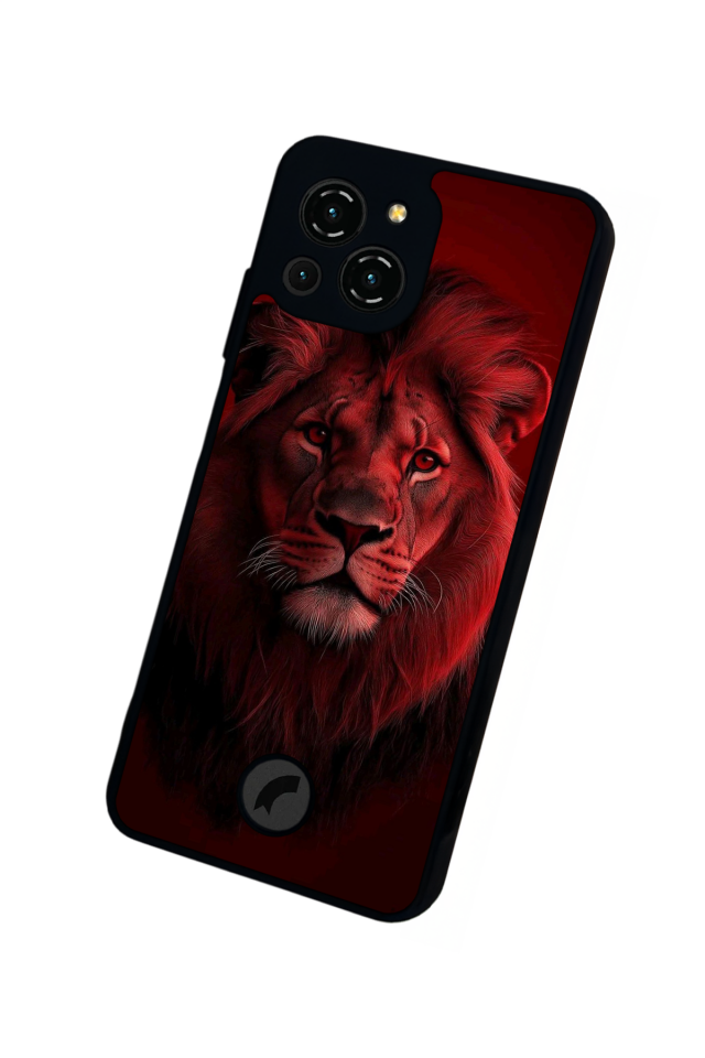 Reeder S23 Pro Max Uyumlu Aslan Tasarımlı Glossy Premium Kılıf