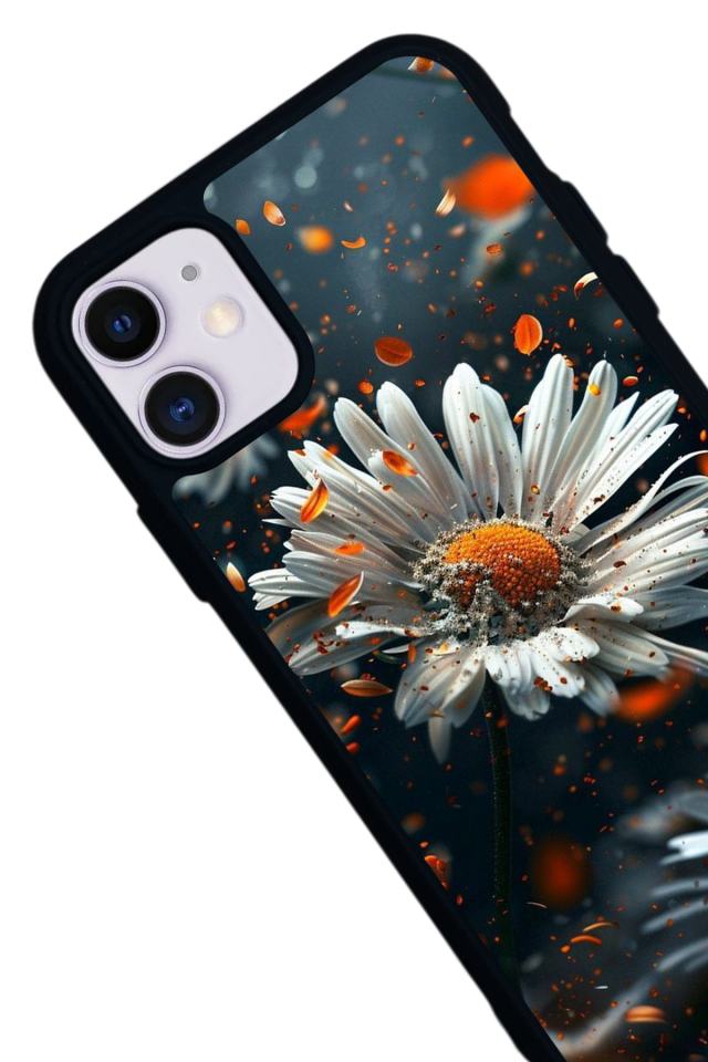 iPhone 11 Uyumlu Cicek Tasarımlı Glossy Premium Kılıf