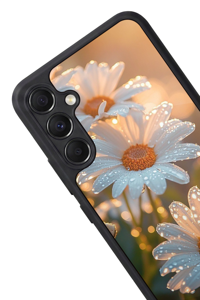 Samsung Galaxy M34 Uyumlu Cicek Tasarımlı Glossy Premium Kılıf