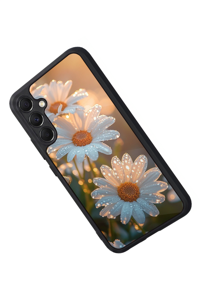 Samsung Galaxy M34 Uyumlu Cicek Tasarımlı Glossy Premium Kılıf