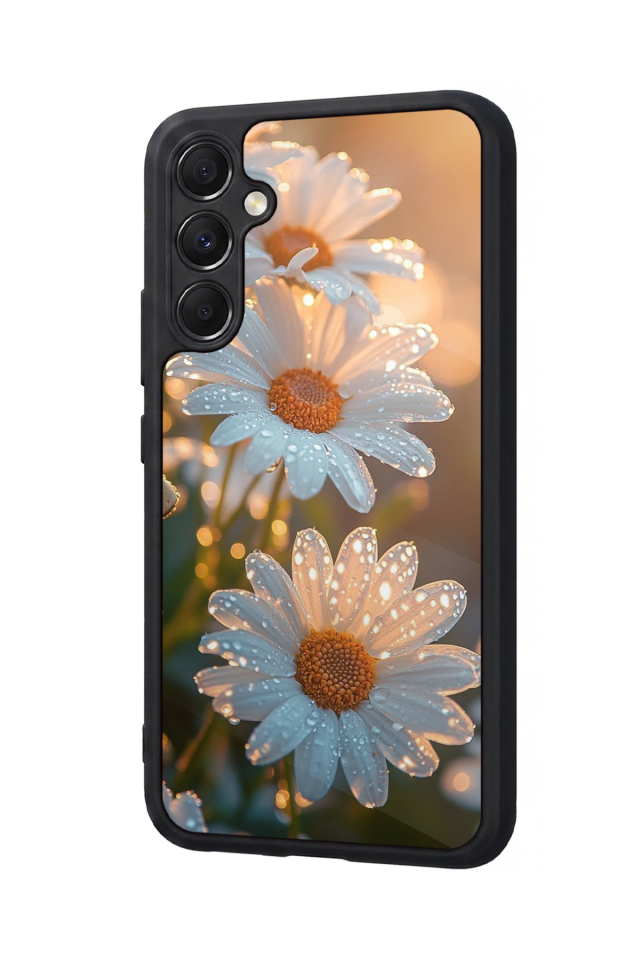 Samsung Galaxy M34 Uyumlu Cicek Tasarımlı Glossy Premium Kılıf