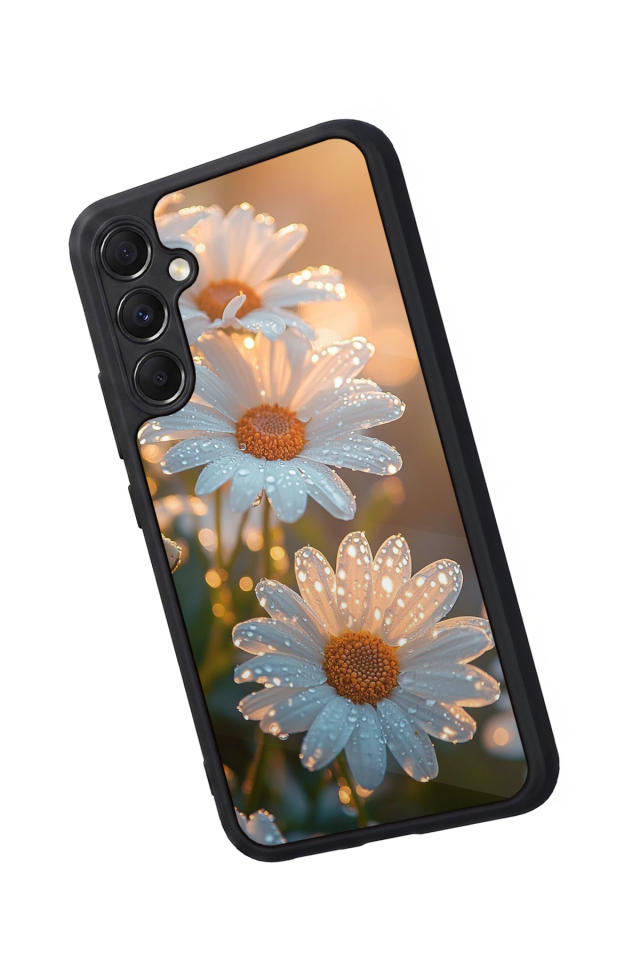 Samsung Galaxy M34 Uyumlu Cicek Tasarımlı Glossy Premium Kılıf