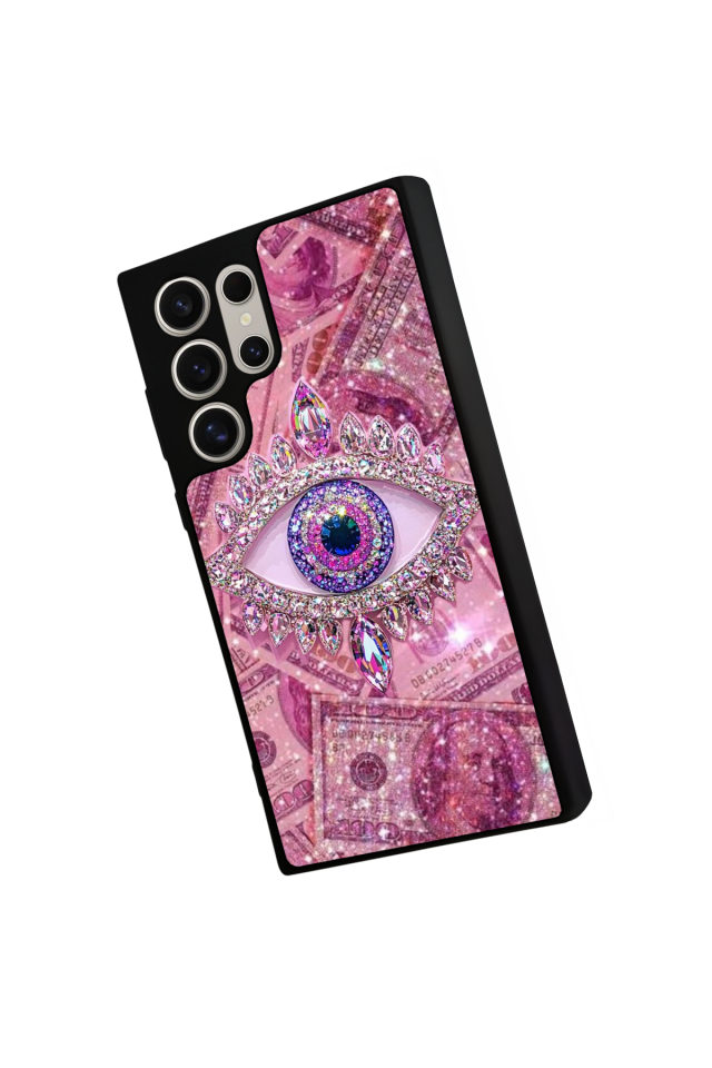 Samsung Galaxy S22 Ultra Uyumlu Göz Tasarımlı Glossy Premium Kılıf