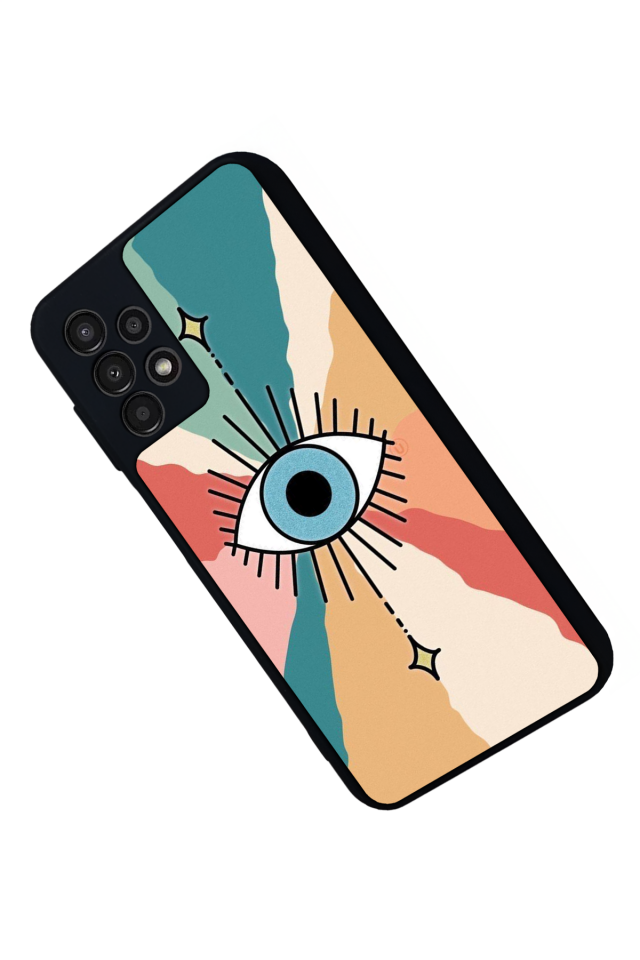 Samsung Galaxy A23 Uyumlu Göz Tasarımlı Glossy Premium Kılıf