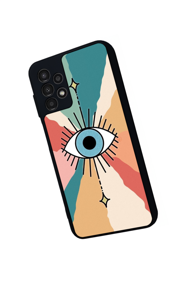 Samsung Galaxy A23 Uyumlu Göz Tasarımlı Glossy Premium Kılıf